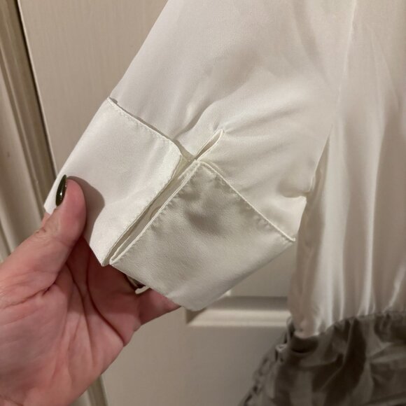 Venus Women's Belted Shirt Dress with Ruched Layered Bottom ~ Size:10 - Picture 4 of 4